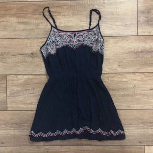 Aero navy and coral tank top